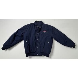 Norman Todd Heartbeat of America Chevy‎ Puffer Coat Mens M 1980s with Hood